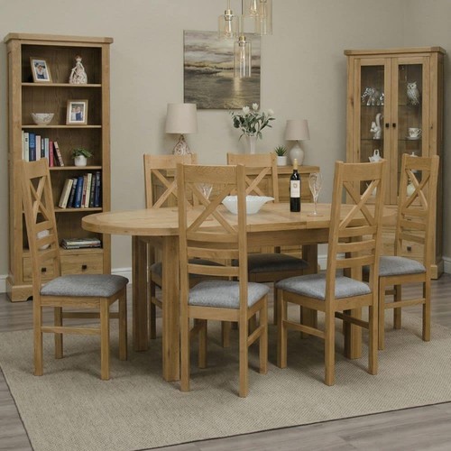 Solid oak oval - oak, table