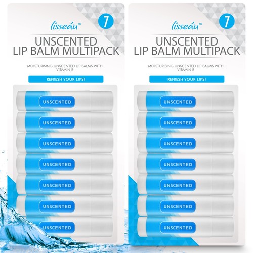 Unscented lip balm set - unscented,