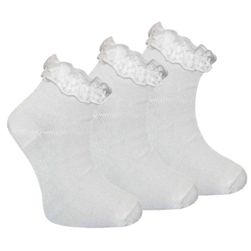 Pairs girls ankle socks - 3-12,