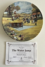 Thelwell's Ponies The Water Jump Collectors Plate-Danbury Mint-COA-1976-No 5927