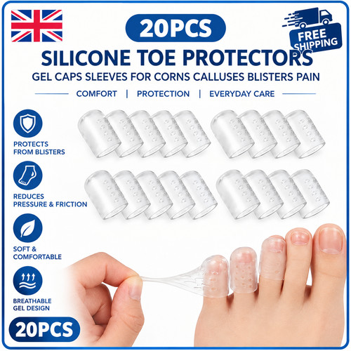 20pcs silicone toe protectors - 20pcs,