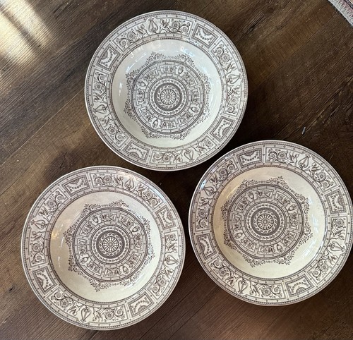 Antique brown transferware - antique,