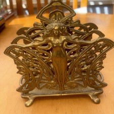 Vintage Brass Art Nouveau Style Letter/Toast Rack Oct2508