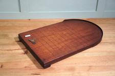 Antique Shove Ha'penny Half Penny Mahogany Wooden Board Game