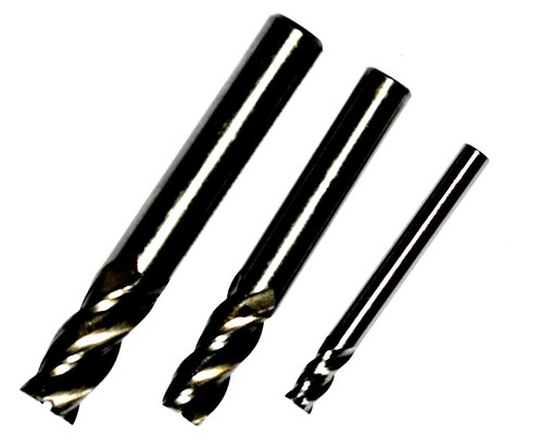 1pcs hss cnc straight end - hss, mill