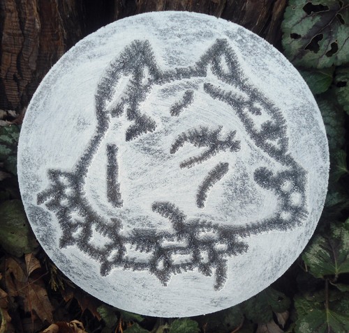 Dog pit bull mold garden