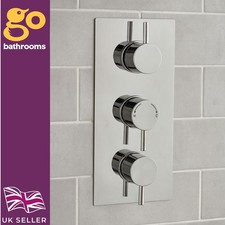 Chrome Triple Outlet Concealed