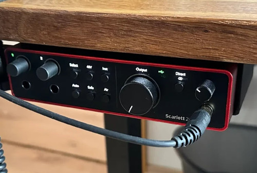 Under desk mount for focusrite - desk,