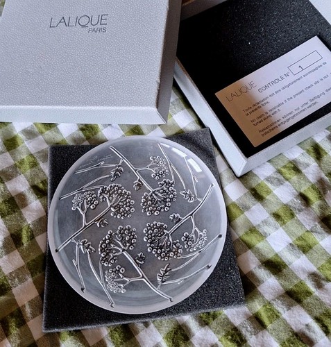 Lalique ombelles glass dish - ombelles,