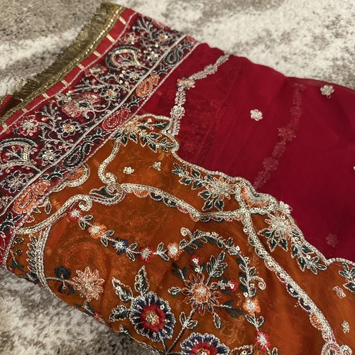 Pakistani chiffon embroidered - chiffon,