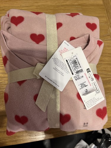 Fleece pyjamas set age 8 - m&s,