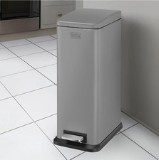 Grey Slimline Pedal Bin with