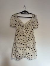Topshop Polka Dot Ruched Mini