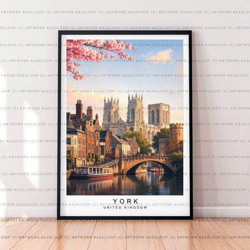 York unframed illustration - york,