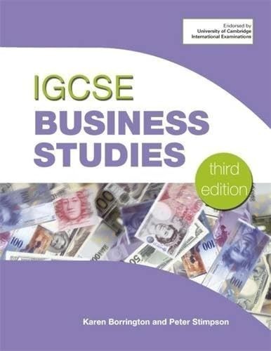 Igcse business studies 3rd - business,