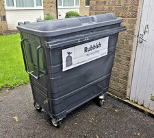 660 Litre Storm Large Black Wheelie Commercial Domestic Bin
