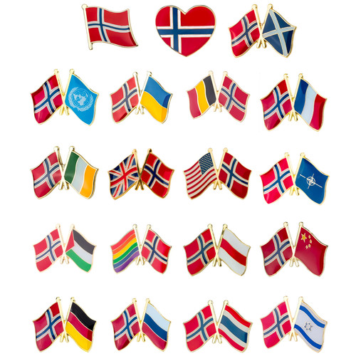 Norway norwegian flag pin - flag,