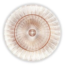 GLASS CHARGER PLATE ROSE GOLD