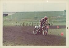 1970's Grass Track Motorcycle Racing Photo  5 x 3.5 inch original p13