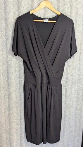Kim black wrap front - &, co