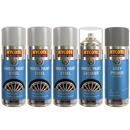 Hycote steel grey wheel spray - grey,