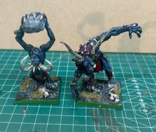 Games Workshop Warhammer Classic 2x metal Stone Troll Rock Troggoth AoS 1990s.