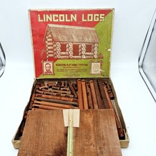 J.L. Wright Lincoln Logs Set