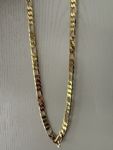 Mens figaro curb chain gold - mens,