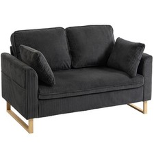 HOMCOM 2 Seater Sofa, Corduroy