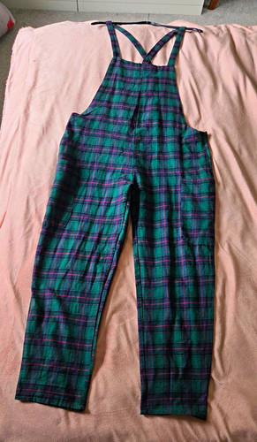 Women tartan dungarees - women’s,