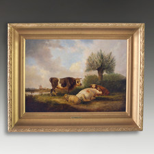 Antique  Oil painting by