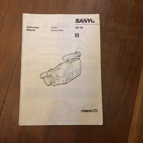 Sanyo d6 user s - 8, guide