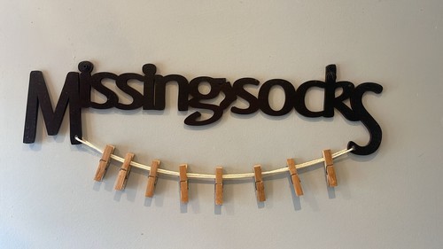 Missing socks laundry - , sign