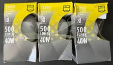 3 PACK OF TESCO LED MINI GLOBES BULBS BC B22 WARM WHITE 40W ( PACKAGING DAMAGED