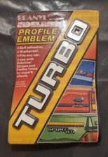 Retro White Turbo 1980s Car