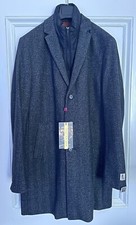 BNWT  The Spitalfields Clothing Co Wool Blend Coat Herringbone Grey  44R