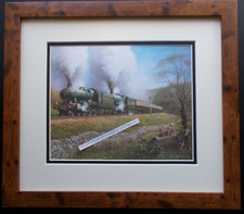 RAILWAY PRINT BY DON BRECKON FRAMED (B16)