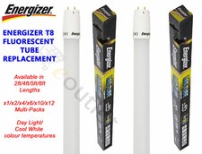 Energizer T8 Tube Light LED 30w = 70W Watt Fluorescent Replacement 2 4 5 6 Foot