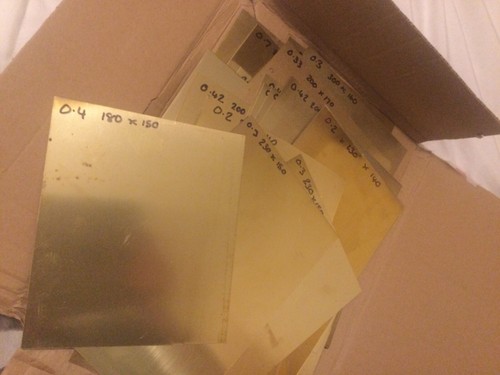 Brass sheet plate - plate, guillotine
