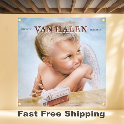 Van halen 1984 banner - van, 4'x4'
