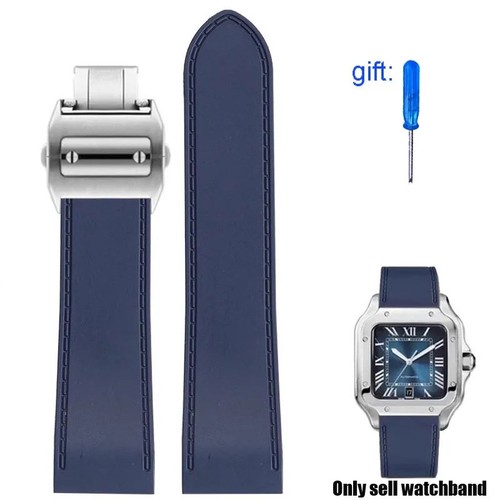 Silicone rubber watch strap - rubber,