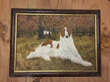 Original Oil Painting Of Borzoi Russian Wolf Hound S Openshsaw