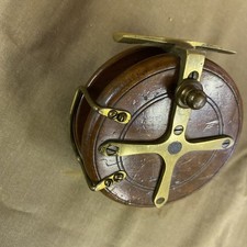 Smith And Wall Sheffield Style Wooden Fishing Reel 3.5”