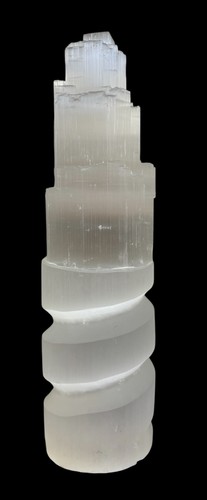 Natural selenite mountain lamp - natural,