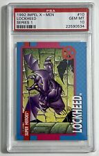 1992 Impel X-Men #10 Lockheed PSA 10 Graded Marvel Card
