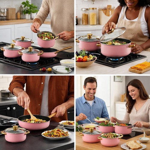 6pcs stainless steel cookware - 6pcs,