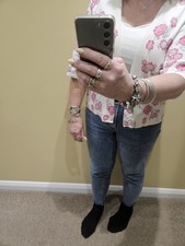 Ladies Pink Multi Floral