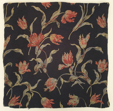 Rare IKEA ALANDSROT Square CUSHION Cover 20" Blue Tapestry Upholstery Fabric Art