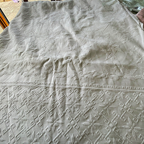 Vintage white heavy cotton - white,