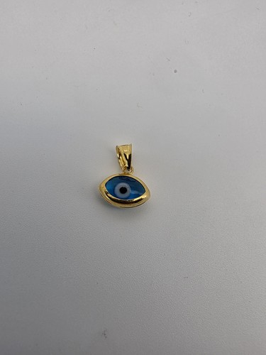 22ct solid gold - blue, eye